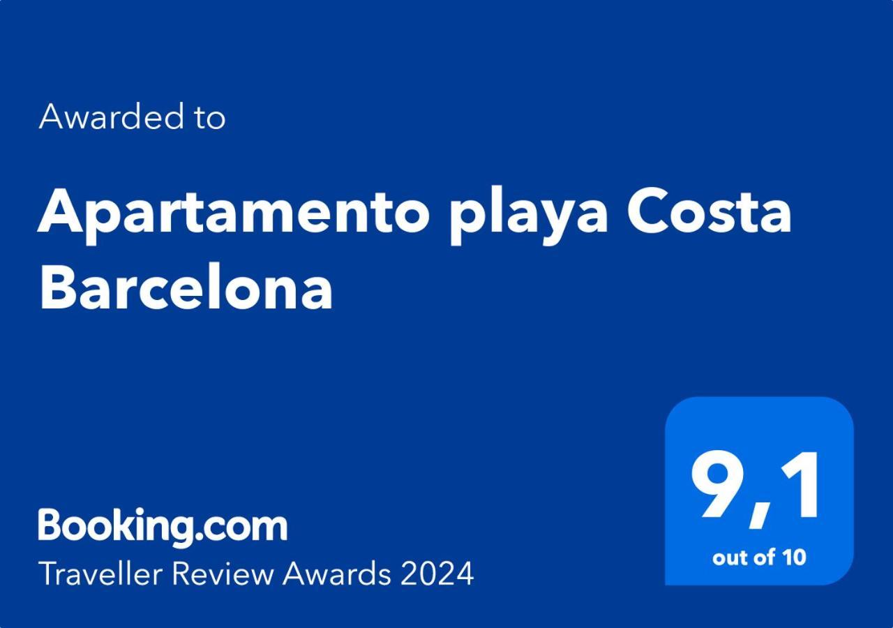 Apartamento Playa Costa Barcelona 말그라트데마르 외부 사진